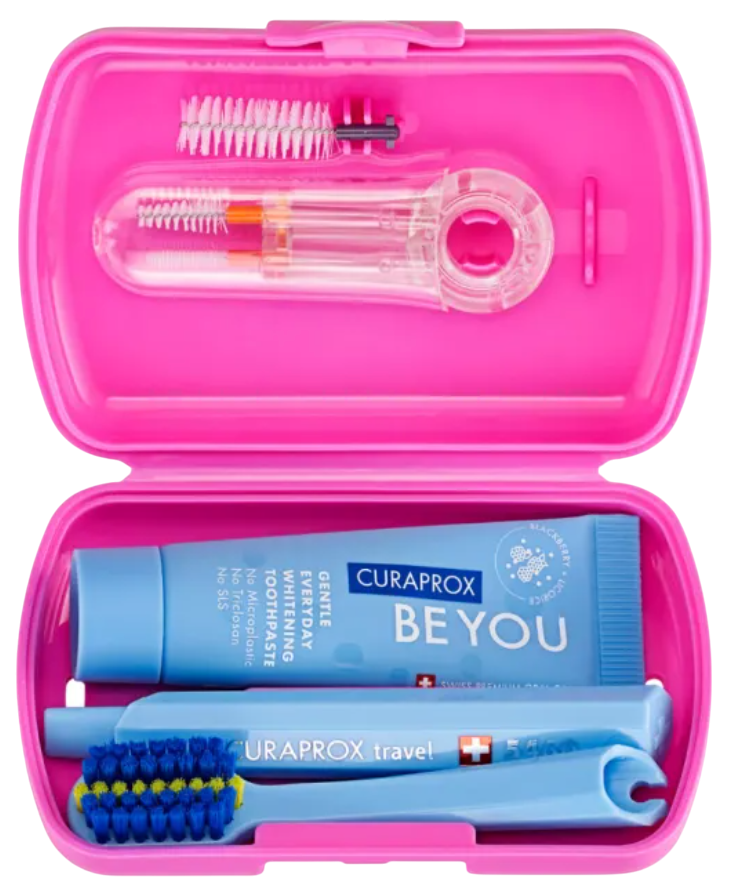 Curaprox Kit Viagem Ortho Rosa