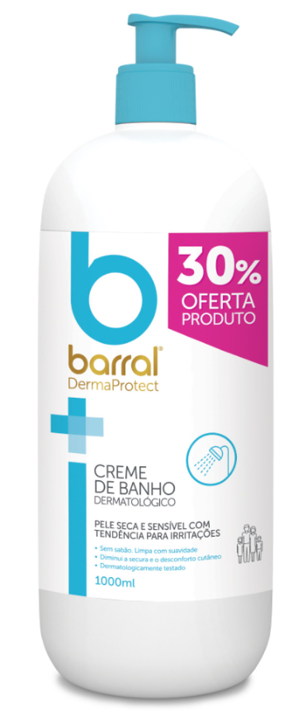Barral DermaProtect Crema de Baño Dermatológico 1000ml