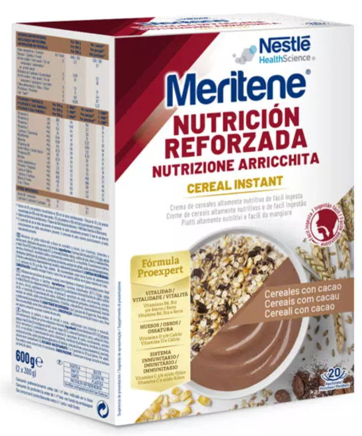 Nestlé Meritene Cereal Instant Cereales con Cacao 2x300g