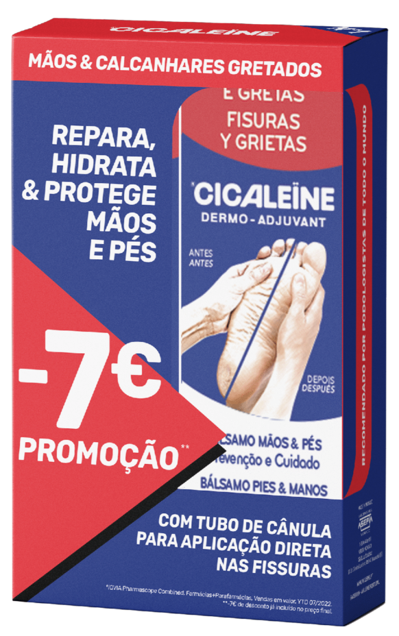 Akileine Cicaleine Creme Gretas e Fissuras 2x50ml (Pack Promocional)