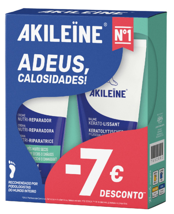 Akileine Crema Nutri-Reparadora 75ml + Bálsamo Querato-Alisante 75ml (Pack Promocional)