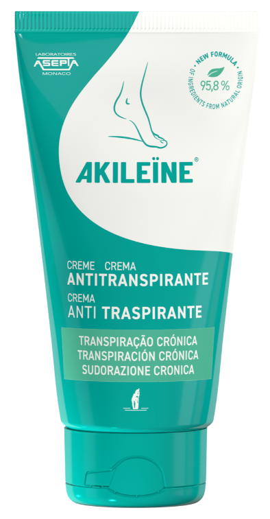 Akileine Creme Antitranspirante 75ml