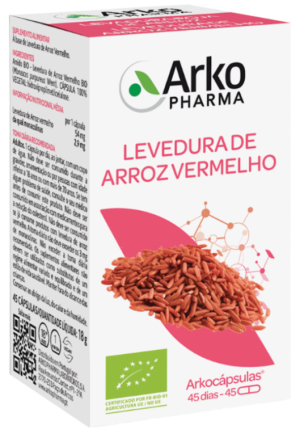 Arkocápsulas Levadura Arroz Rojo BIO (45 Cápsulas)