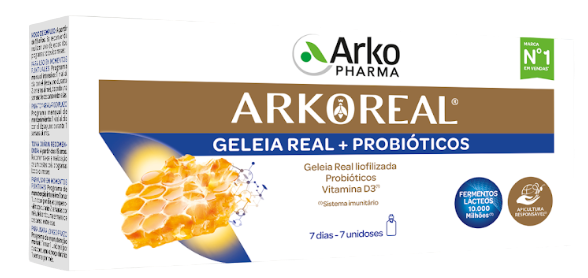 Arkoreal Geleia Real + Probióticos (7 Frascos)
