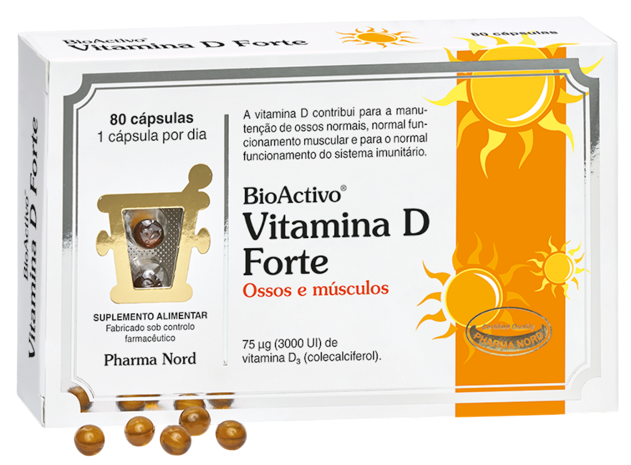 BioActivo Vitamina D Forte 75µg (80 Cápsulas)