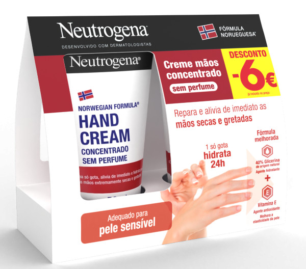 Neutrogena Crema Concentrada para Manos sin Perfume 2x50ml