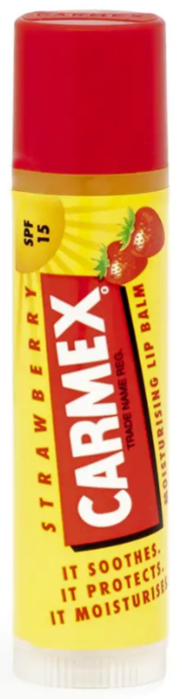 Carmex Bálsamo Labial Stick Morango SPF15 4,25g