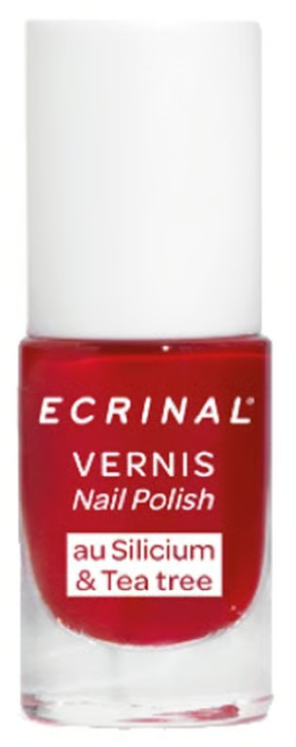 Esmalte Ecrinal Silicio & Árbol de Té Rojo Pasión 5ml