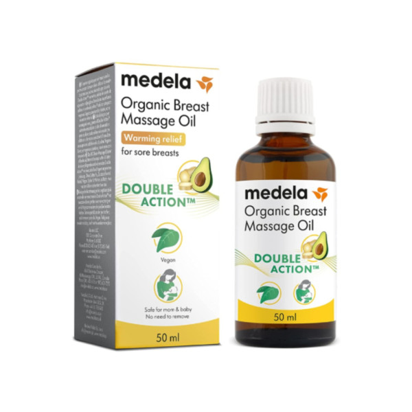 Medela Aceite Orgánico Masaje de Senos Doble Acción 50ml