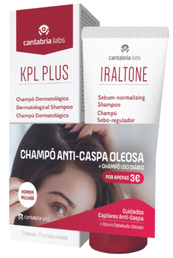 Cantabria KPL Plus 200ml + Champú Seborregulador Iraltone 200ml (Precio Especial)
