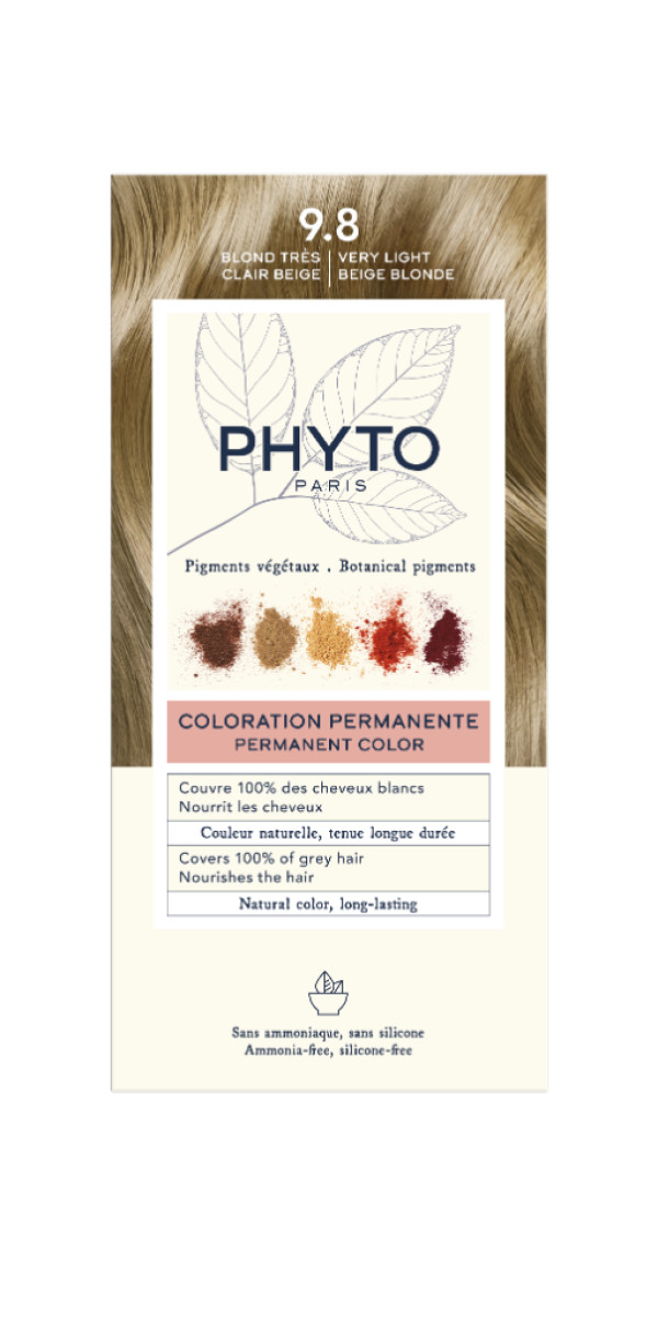 Phytocolor Kit 9.8  Louro Muito Claro Bege