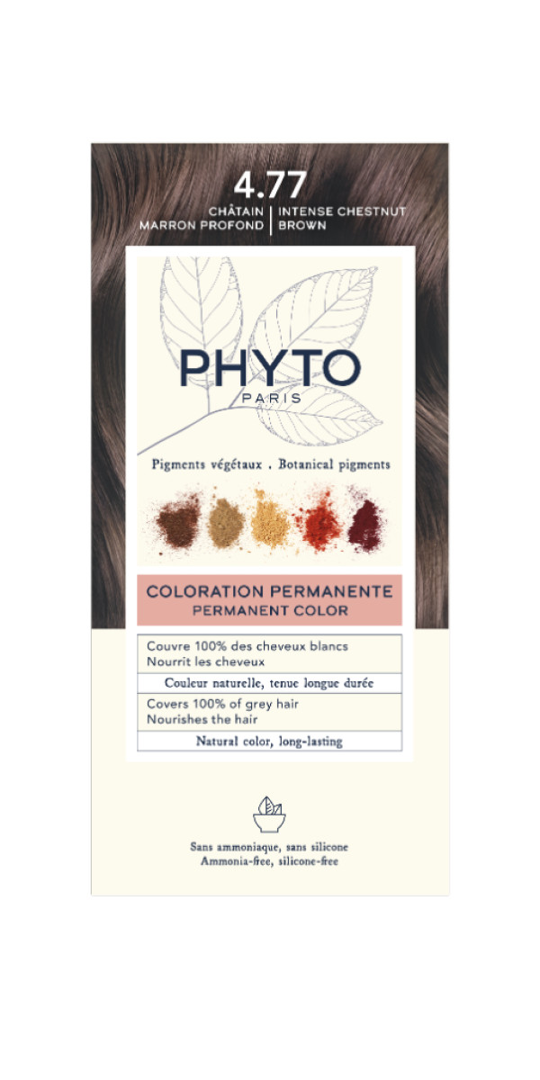 Kit PhytoColor 4.77 Pelo Castaño Marrón Profundo