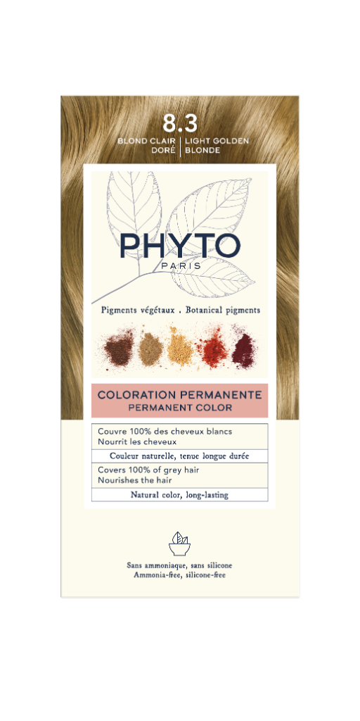 Kit PhytoColor 8.3 Rubio Claro Dorado Radiante