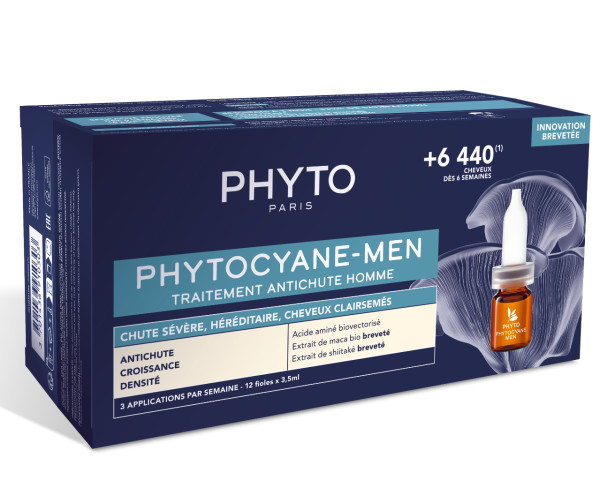 Phytocyane Cuidado Anticaída Progresiva Hombre 12 unidades