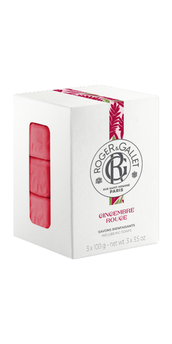 Roger & Gallet Gingembre Rouge Sabonete 3 X 100g