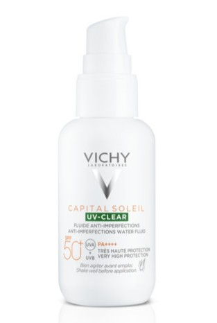 Vichy Capital Soleil UV-Clear Fluido Aquoso Anti-Imperfeições SPF50+ 40ml