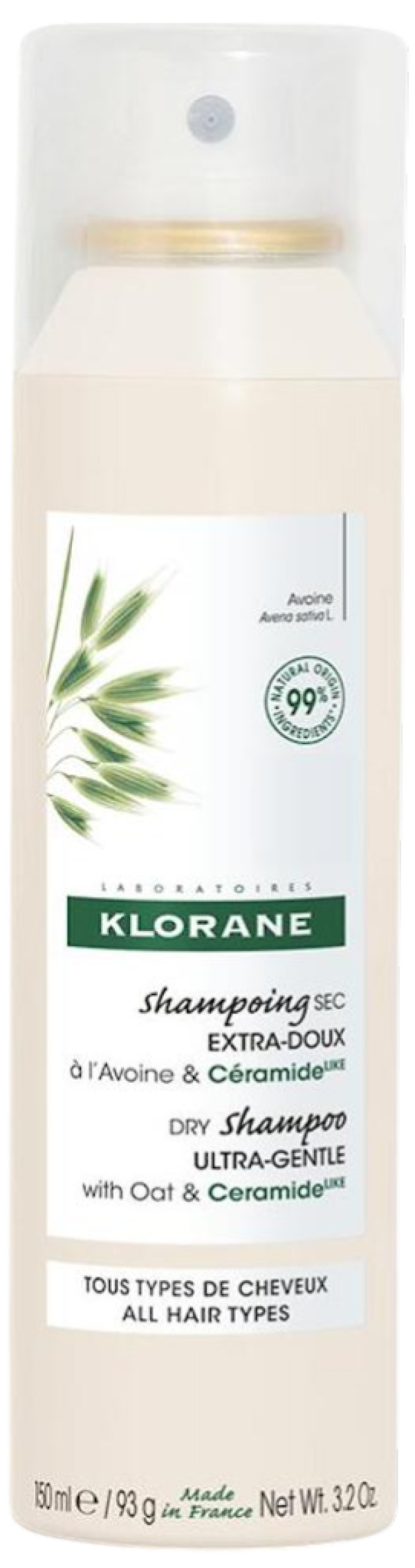 Klorane Champú Seco Avena y Ceramidaᴸᴵᴷᴱ 150ml