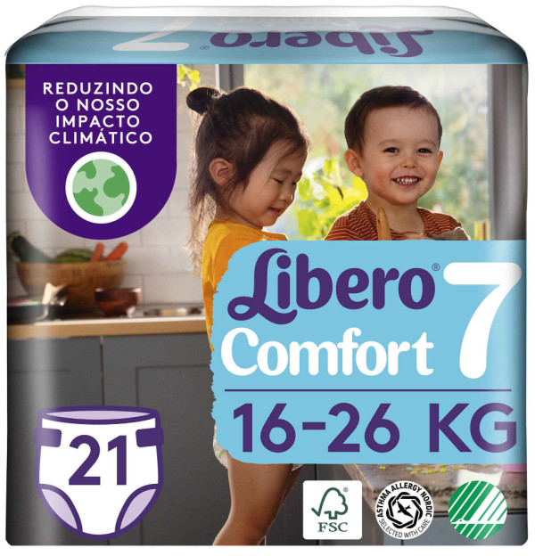 Libero Comfort Talla 7 (16 - 26 kg) x 21 pañales