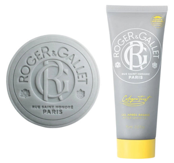 Roger & Gallet Colonia Twist Set de Afeitado 100g + Bálsamo 75ml Coffret