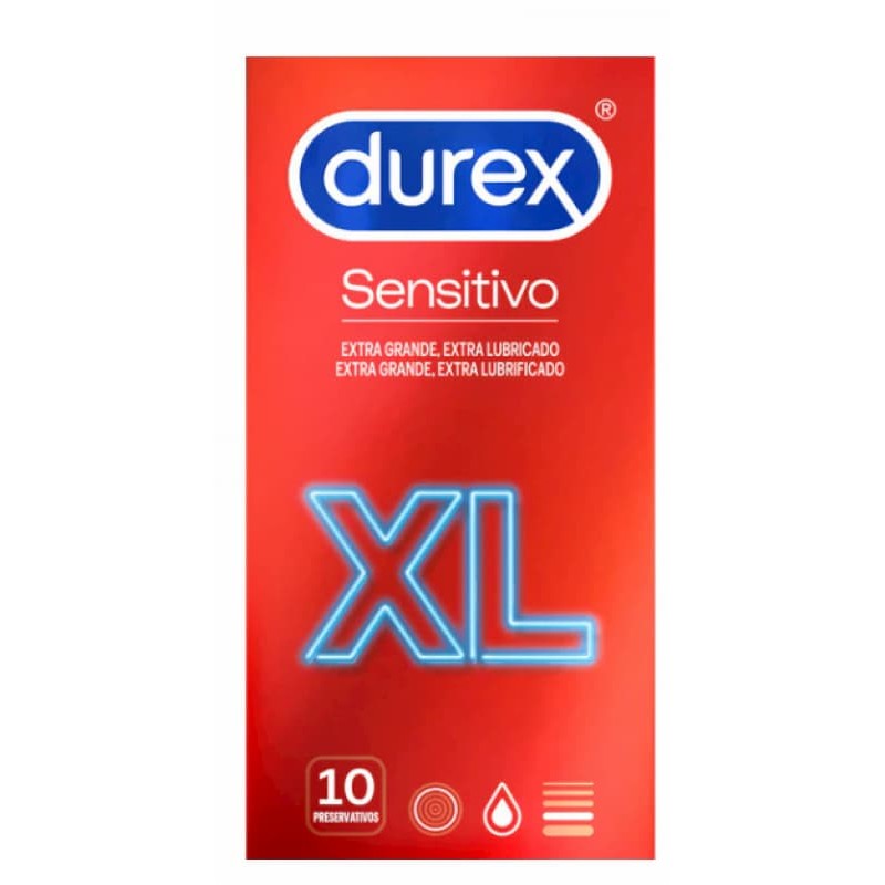 Durex Sensitivo Preservativo Xl X10