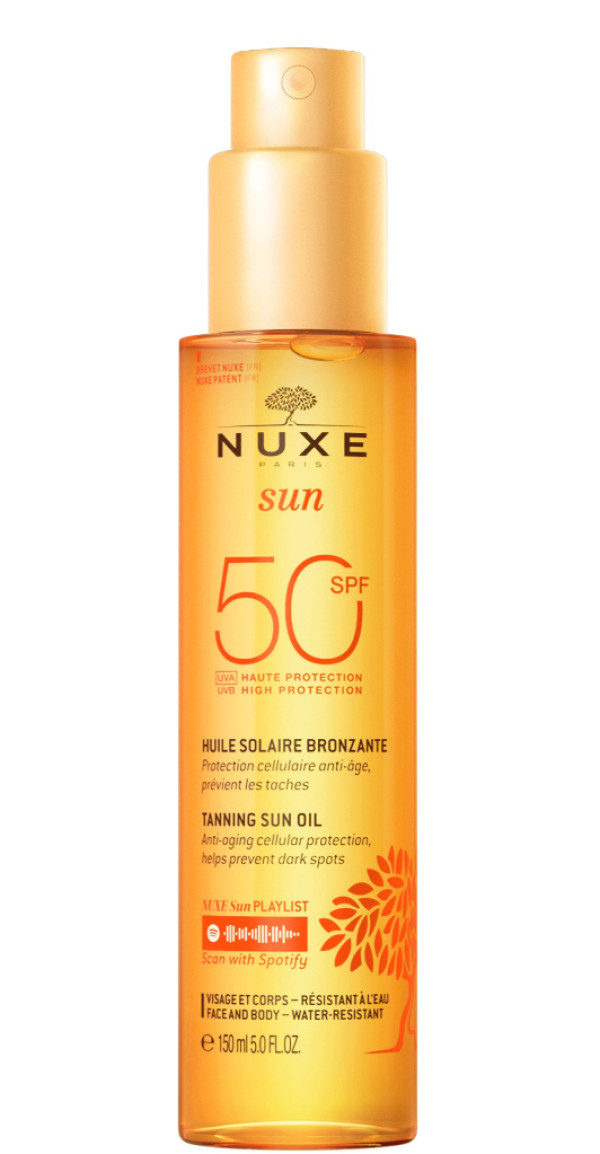 Nuxe Sun Óleo Bronzeador Spf50 150ml