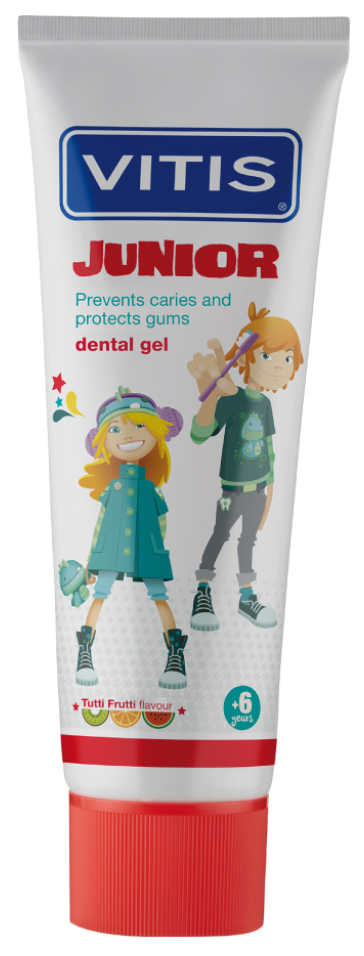 VITIS Junior Pasta de Dientes Tutti Frutti 6A+ 75ml