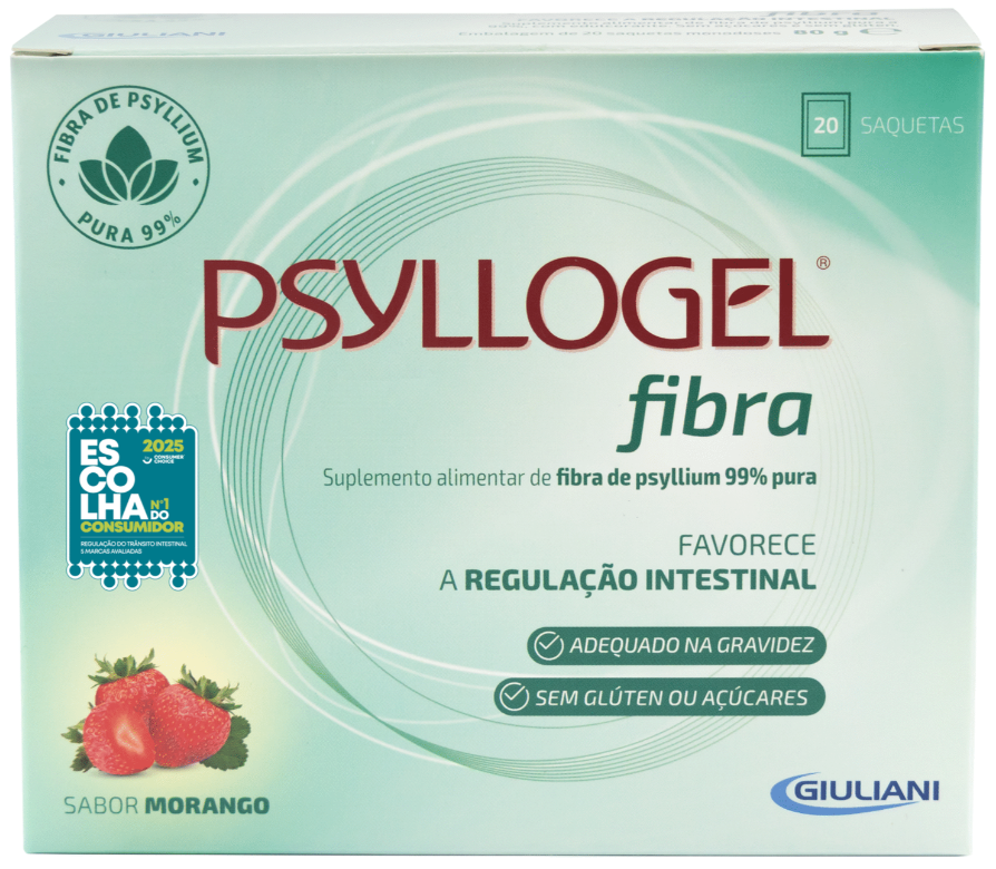 Psyllogel Fibra Morango (20 Saquetas)