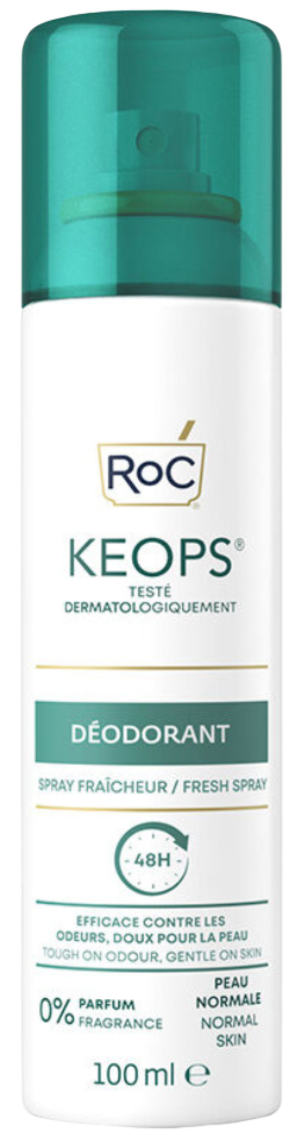RoC KEOPS Desodorizante 48H Spray Fresco 100ml