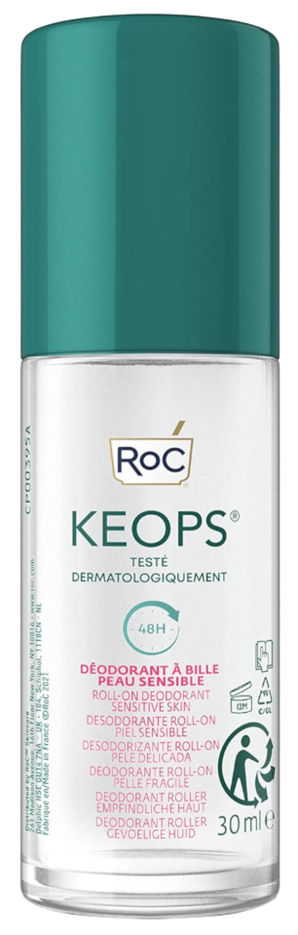 RoC KEOPS Sensitive Desodorizante 48H Roll-On 30ml