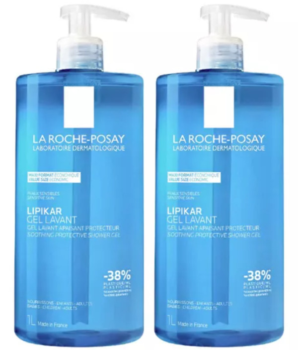 La Roche-Posay Pack Lipikar Gel Limpiador 2 x 1000ml