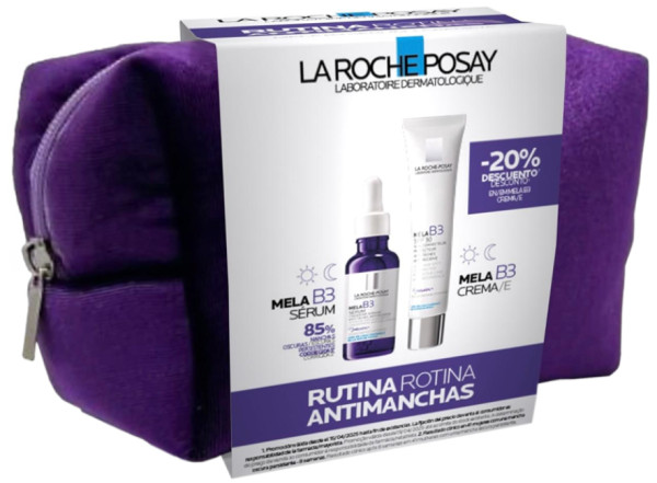 La Roche-Posay Rutina Anti-Manchas | Sérum Mela B3 30ml + Crema Anti-Manchas Mela B3 SPF30 40ml (20% de descuento)