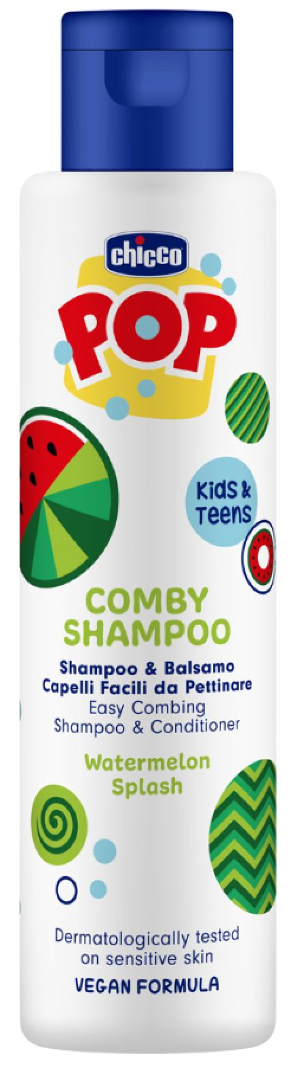 Chicco POP Champú Acondicionador 2 en 1 Sandía 6A+ 250ml