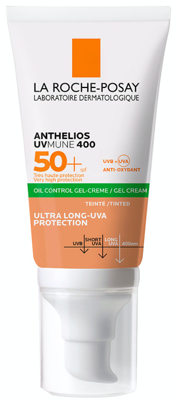 La Roche-Posay Anthelios UVMUNE 400 Gel-Crema Control de Aceite FPS50+ Con Color 50ml