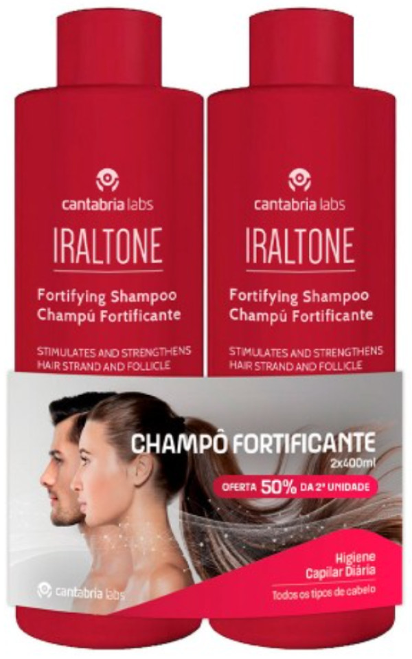 Iraltone Champô Fortificante 2x400ml (50% Desconto 2ª Unidade)