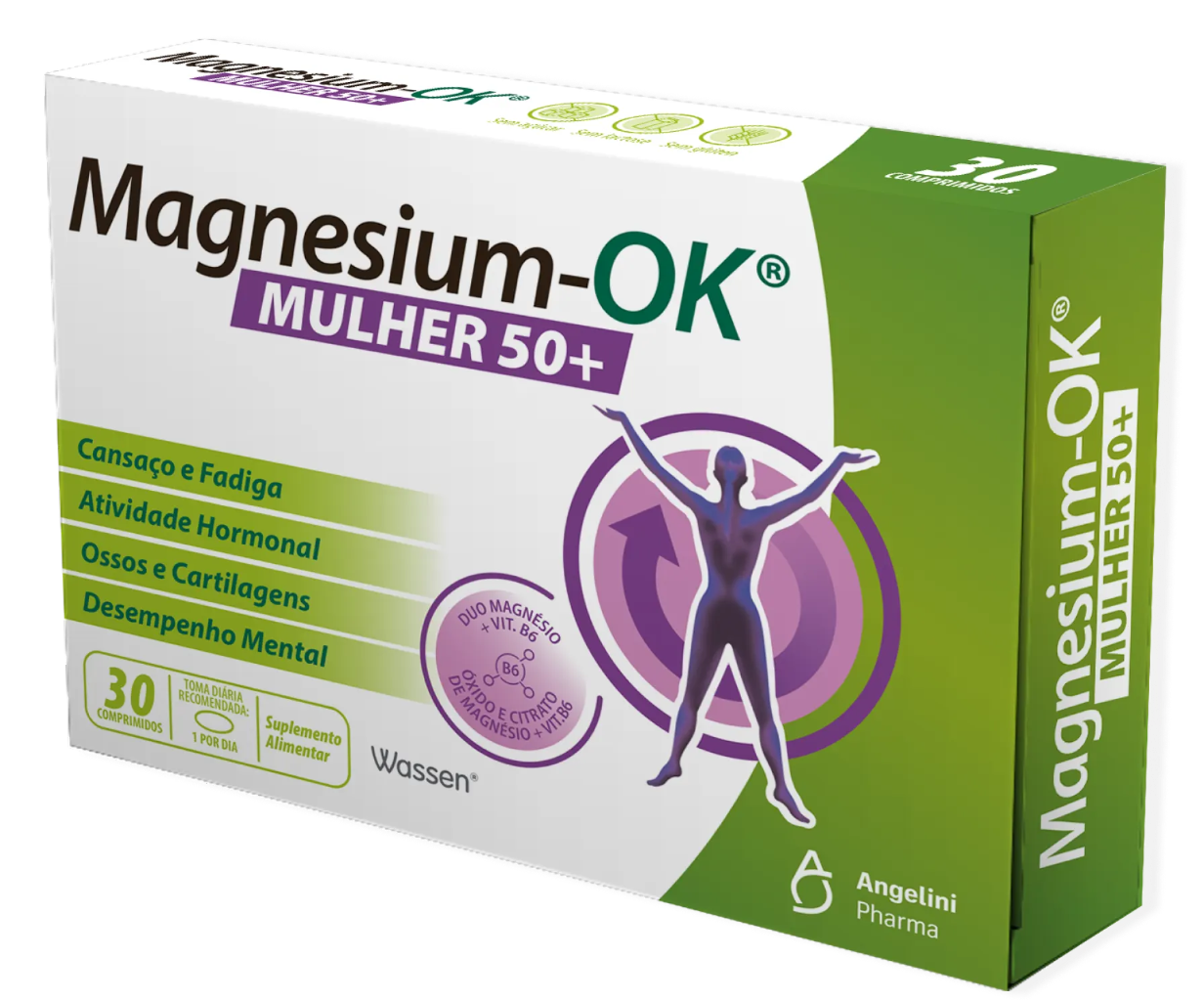 Magnesium-OK Mulher 50+ (30 Comprimidos)