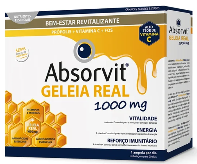 Absorvit Geleia Real 10ml x 20 ampolas