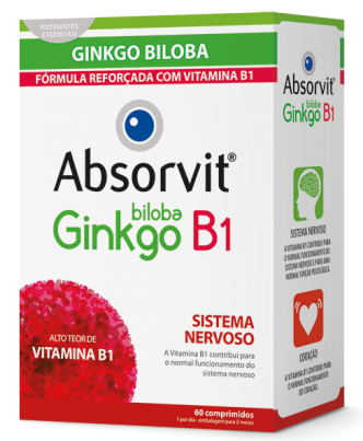 Absorvit Ginkgo + vitamina B1 x 60 comprimidos
