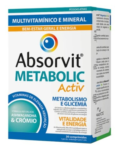Absorvit Metabolic Activ x 30 comprimidos