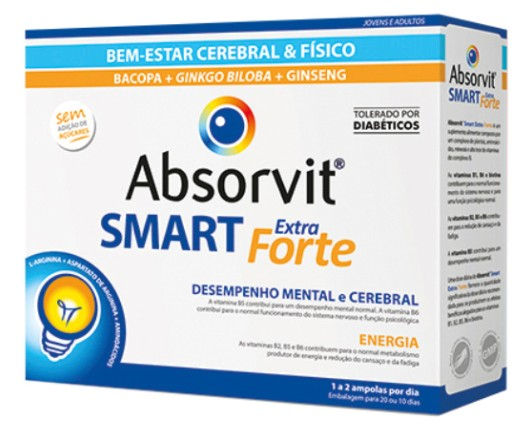 Absorvit Smart Extra Forte 30 ampolas x 10ml