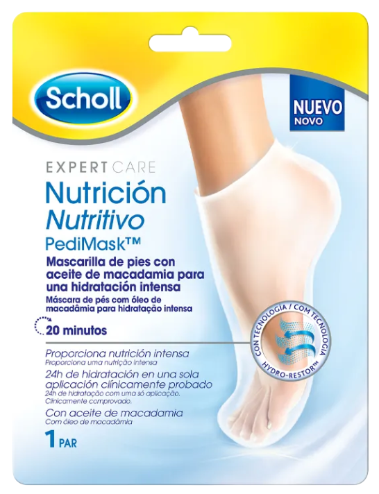 Scholl Pedimask Máscara de Pés x1 Par
