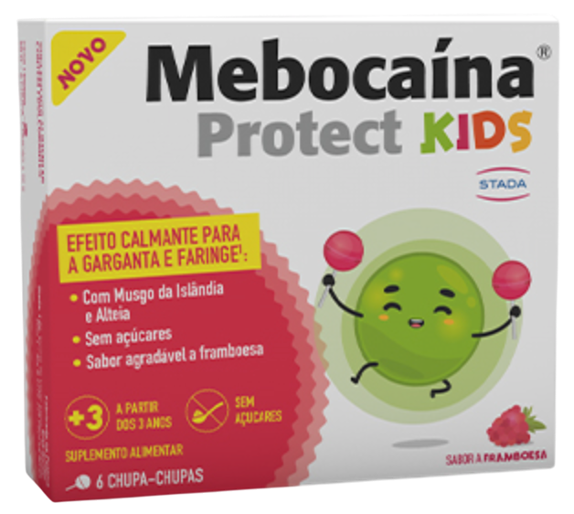 Mebocaína Protect Kids Chupa-Chupa Framboesa x6
