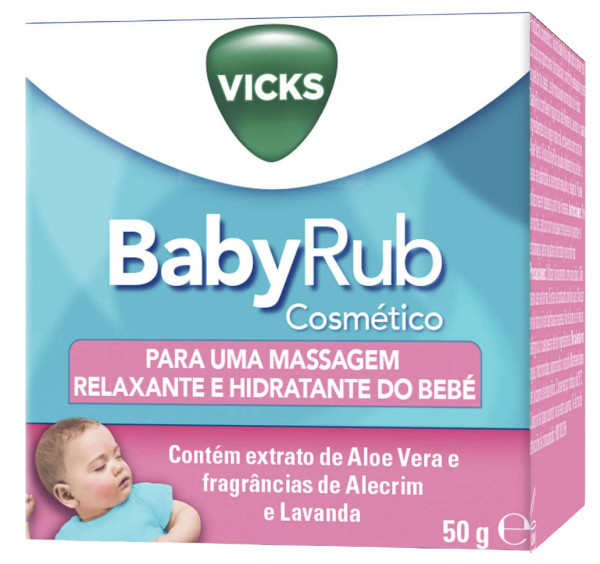 Vicks BabyRub Pomada Hidratante Calmante 50g