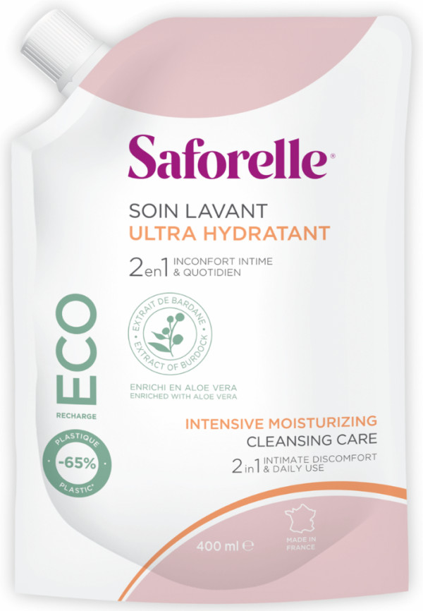 Saforelle Solução Lavagem Ultra-Hidratante Recarga 400ml