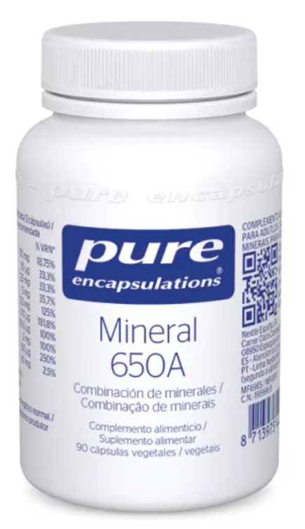 Pure Encapsulation Mineral 650A x 90 cápsulas
