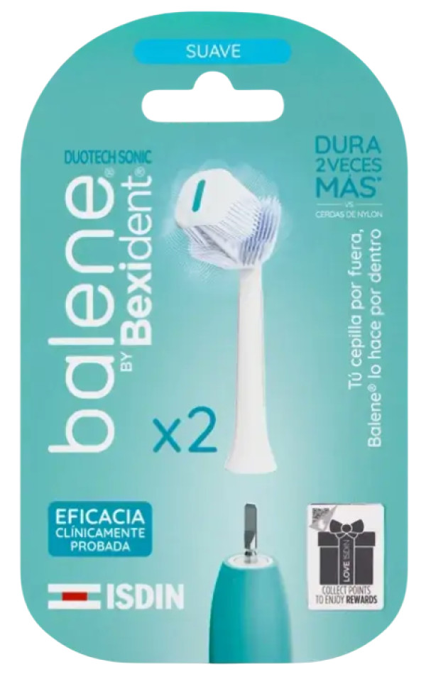 Balene by Bexident Duotech Cabeças de Substituição Suave x2