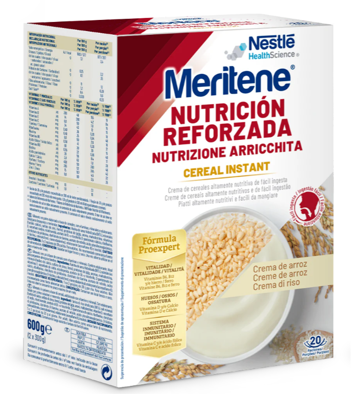 Meritene Instantâneo Cereal de Arroz em Pó para Suspensão Oral 2 x 300 g
