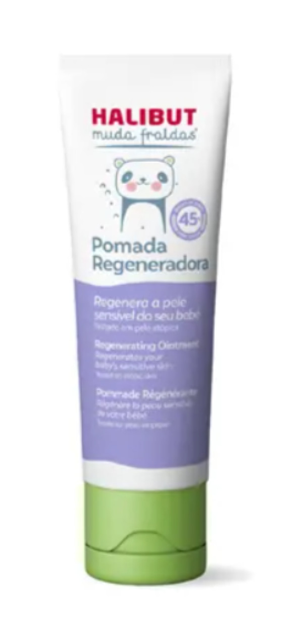 Halibut Muda Fralda Pomada Regeneradora 45%Zn 50G