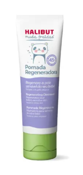 Halibut Muda Fralda Pomada Regeneradora 45%Zn  50G