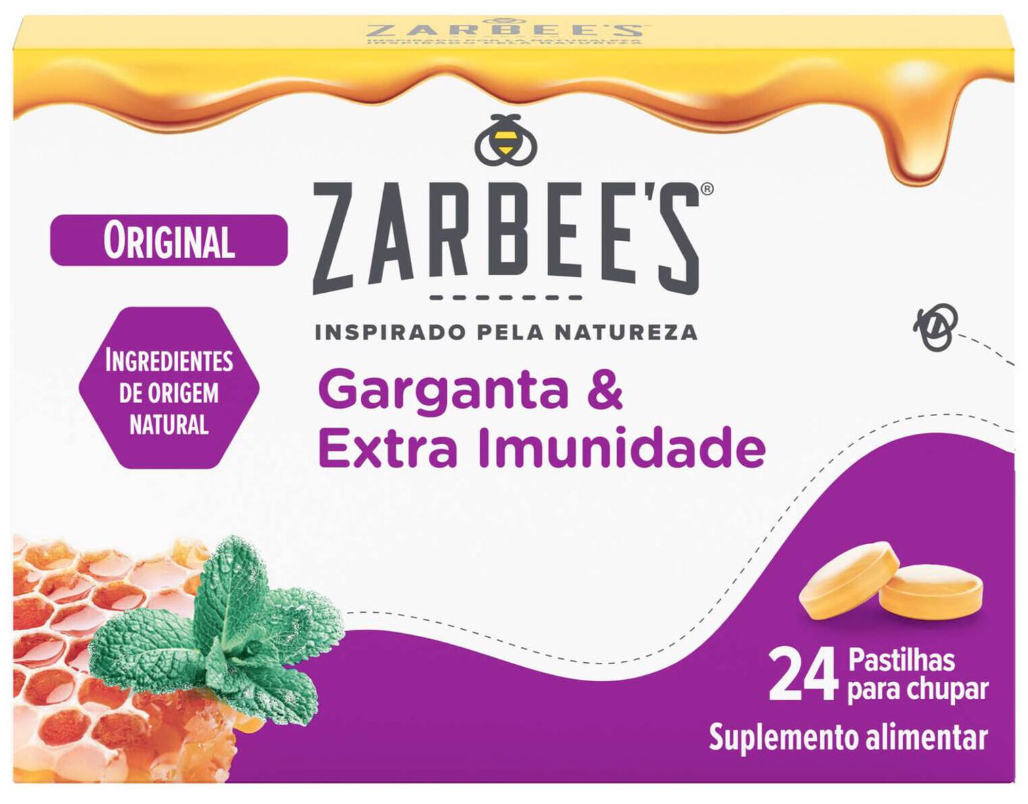 Zarbee's Garganta & Extra Imunidade Original (24 Pastilhas)