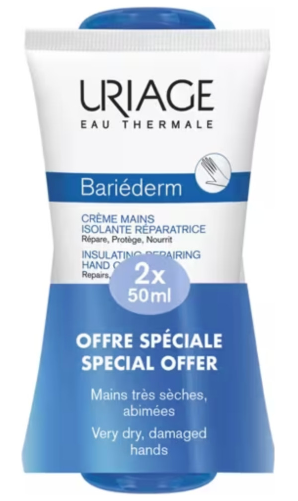 Uriage Bariéderm Creme Mãos 2x50ml